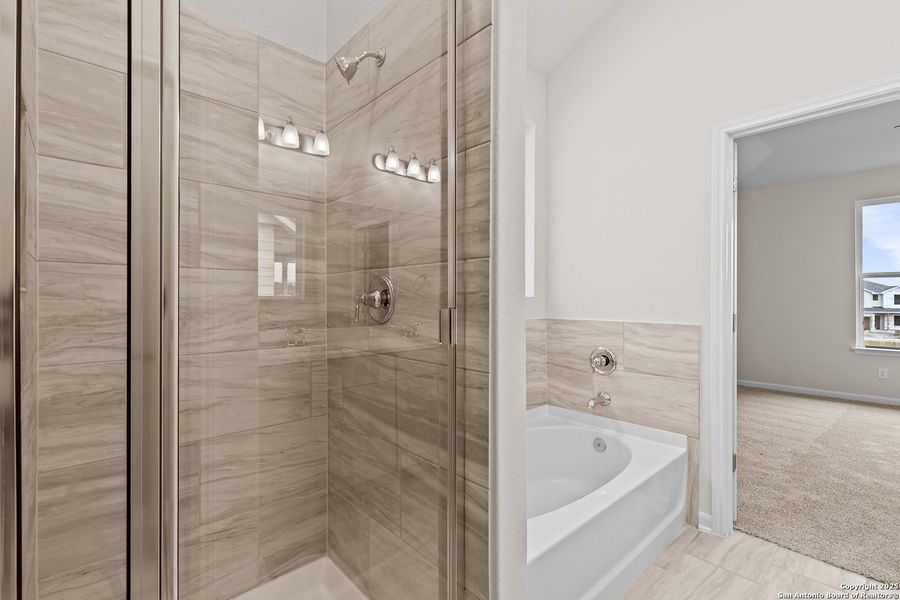 Furnished interior view inside a new home in Hunter's Ranch, San Antonio (Image 7). Furnished interior view inside a new home in Hunter's Ranch, San Antonio (Image 7).