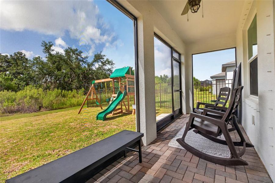 Exterior details and patio area of a home in , Palmetto (Image 27). Exterior details and patio area of a home in , Palmetto (Image 27).