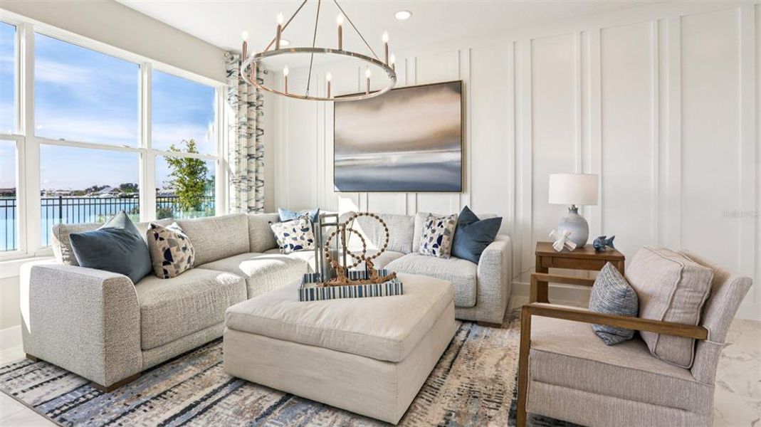 Furnished interior view inside a new home in Isla Mirada, San Antonio (Image 32).