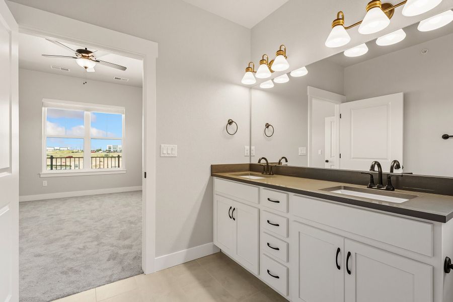 Representative furnished interior of a home built from the The Oxford by Landmark Homes in The Lakes at Centerra, Loveland (Image 6). Representative furnished interior of a home built from the The Oxford by Landmark Homes in The Lakes at Centerra, Loveland (Image 6).