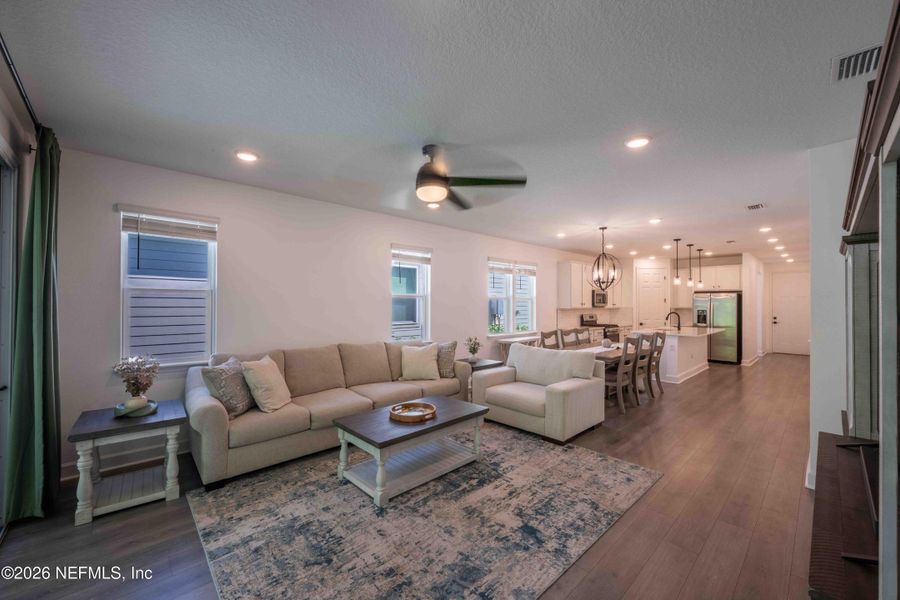 Furnished interior view inside a new home in Tributary, Yulee (Image 34). Furnished interior view inside a new home in Tributary, Yulee (Image 34).
