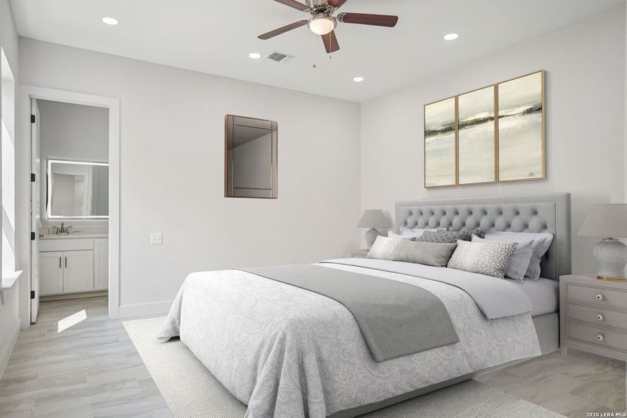 Furnished interior view inside a new home in , San Antonio (Image 12).