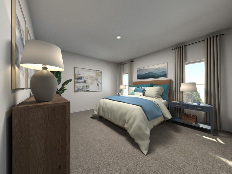 Furnished interior view inside a new home in Greystone - Ridge Series, Smyrna (Image 6).