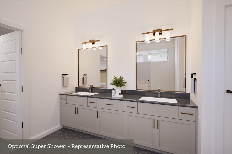 Furnished interior view inside a new home in Crighton Cove - Enclave Collection, Conroe (Image 8).