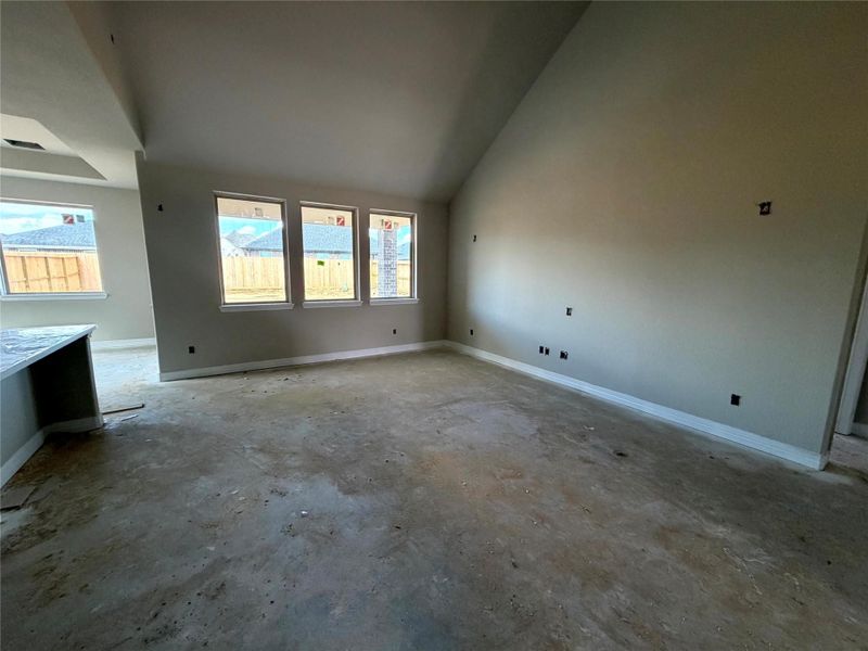 Actual progress of your home.