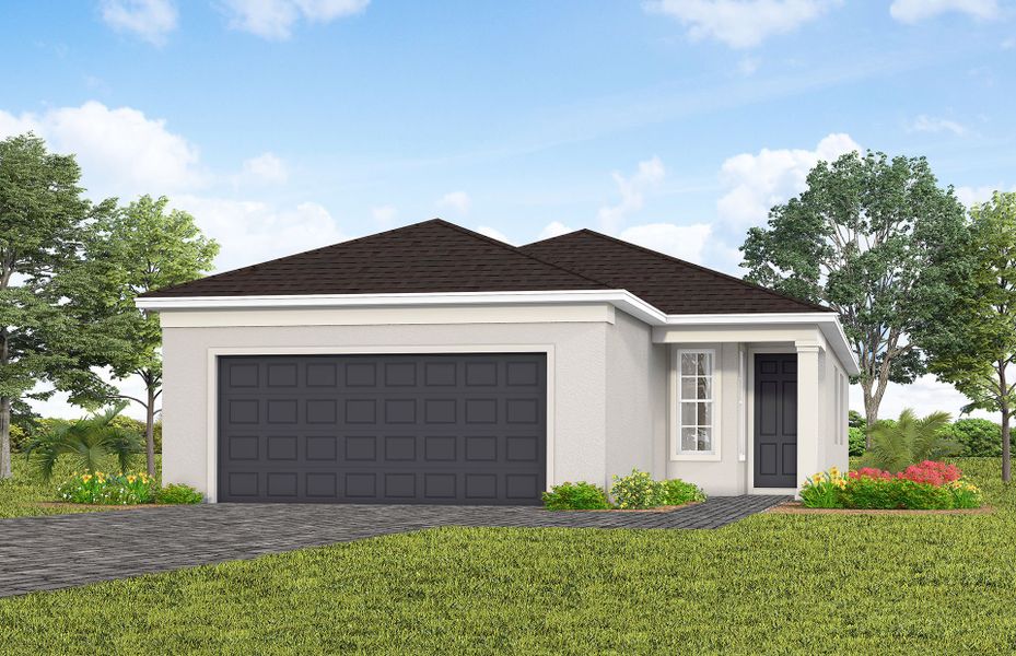 Front exterior of a home in the Del Webb Lakehaven community, located in Clermont, FL (Image 16).