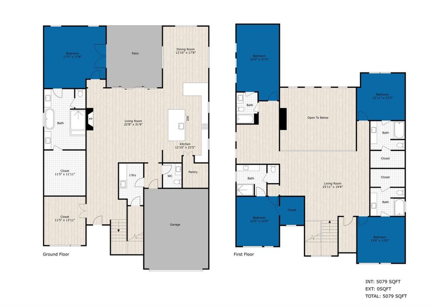 This floor plan should by no means represent the actual measurements of the property. If you are concerned about the measurements you should independently verify them.