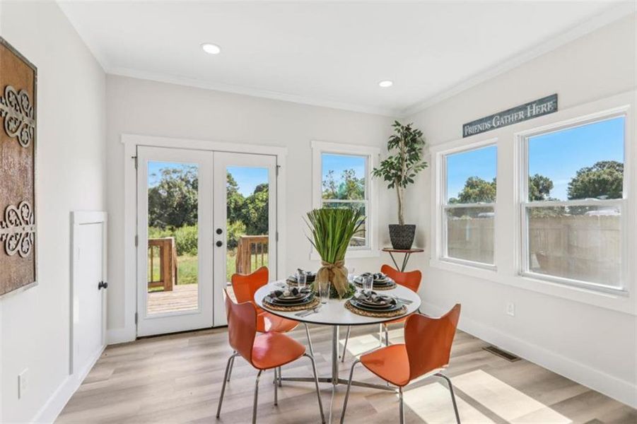Furnished interior view inside a new home in , Atlanta (Image 40).