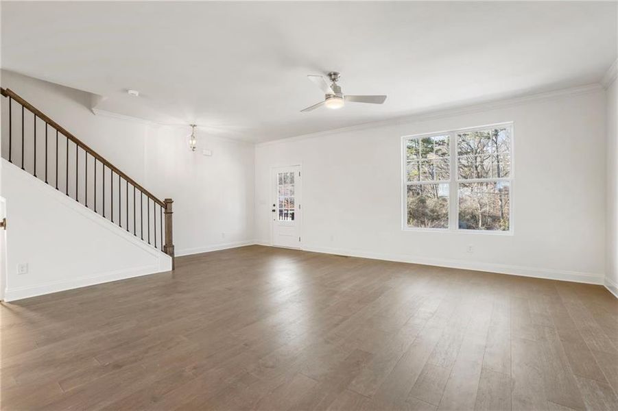 Spacious, unfurnished interior of a new home in , Sugar Hill (Image 17). Spacious, unfurnished interior of a new home in , Sugar Hill (Image 17).