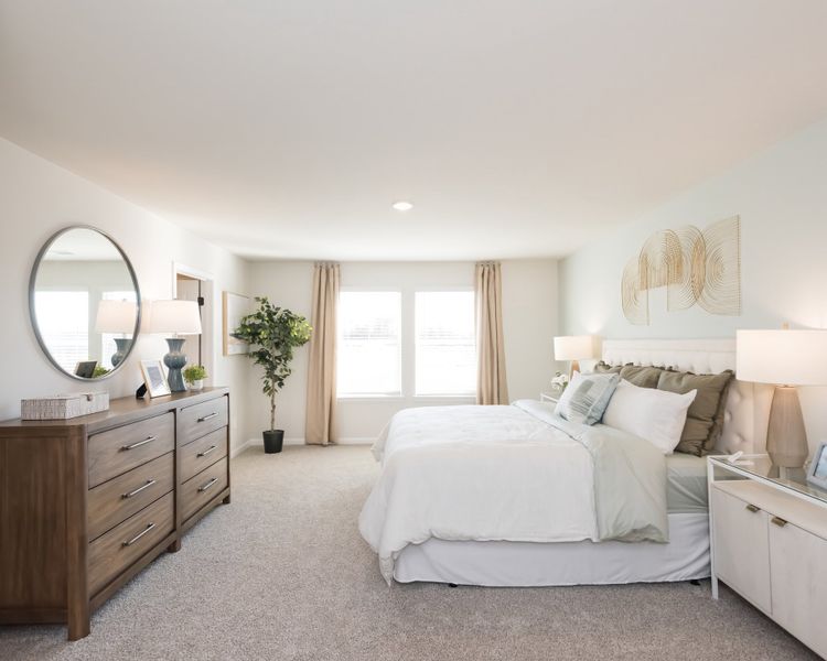 Furnished interior view inside a new home in Vines at Mill Creek - Estate Series, Braselton (Image 13).