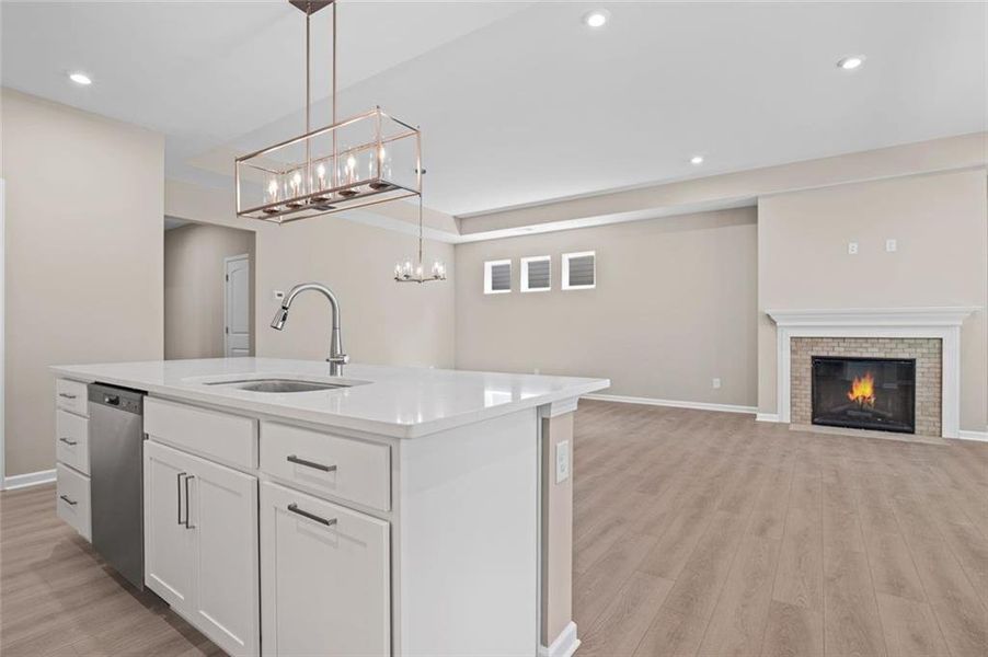 Furnished interior view inside a new home in Easton Park, Dallas (Image 9).