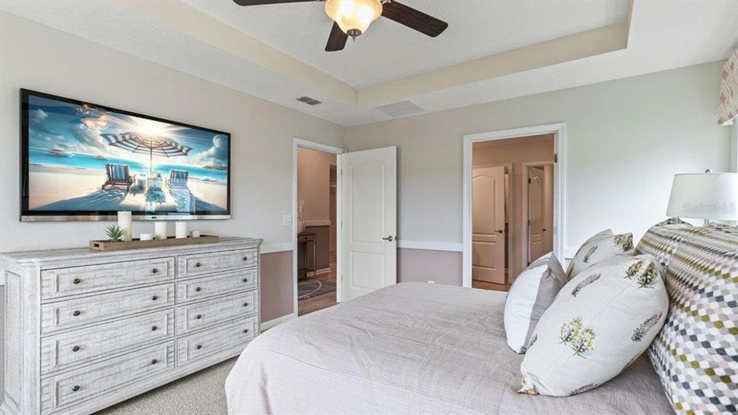 Furnished interior view inside a new home in Sawmill Branch Express, Palm Coast (Image 38).