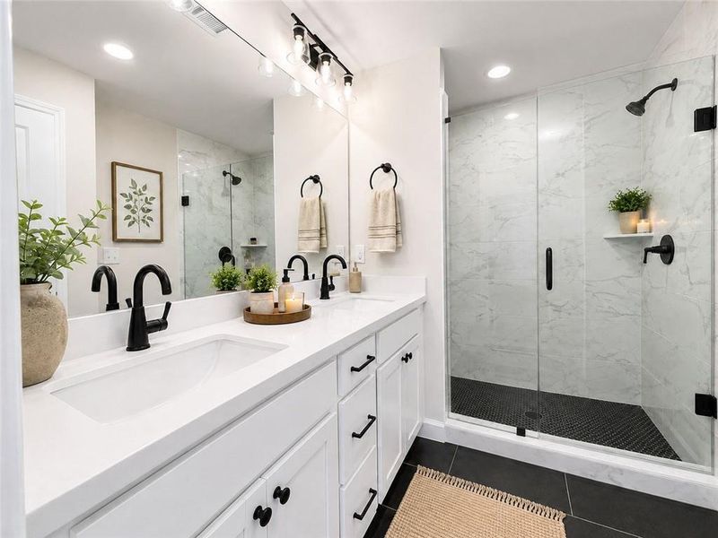 Furnished interior view inside a new home in Townes at South Main, Kennesaw (Image 18).