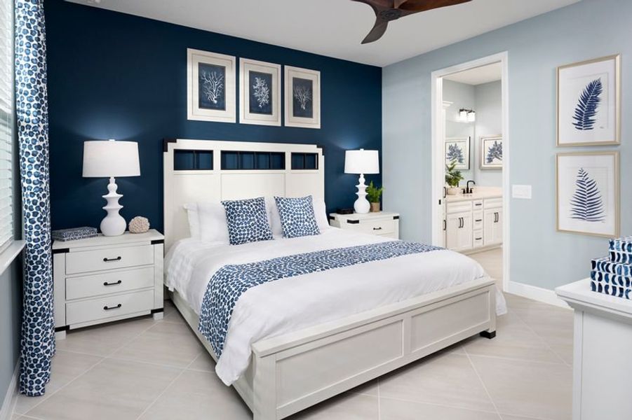 Representative furnished interior of a home built from the Hula by Minto Communities in Latitude Margaritaville Watersound, Panama City Beach (Image 9).