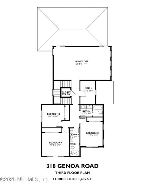 2D floor plan layout of this home in , St. Augustine, FL (Image 5).