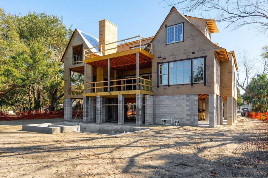 In-progress construction of a new home in , Sullivan's Island, SC (Image 19). In-progress construction of a new home in , Sullivan's Island, SC (Image 19).