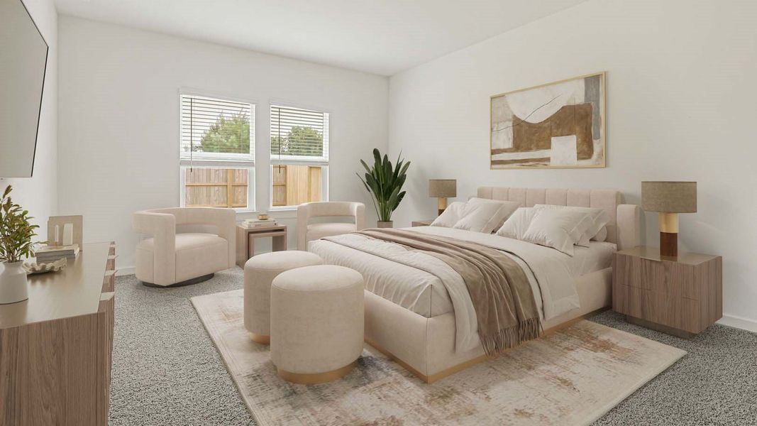 Furnished interior view inside a new home in Holly Ridge, Rosenberg (Image 8). Furnished interior view inside a new home in Holly Ridge, Rosenberg (Image 8).