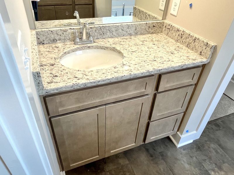 Stock photo of his and hers vanities Stock photo of his and hers vanities