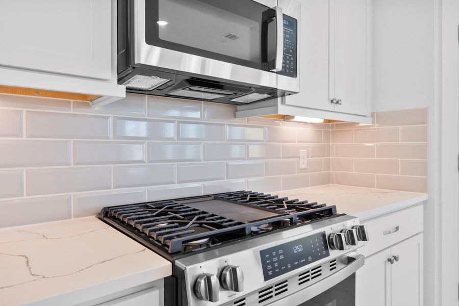 Close-up of interior finishes inside a home in Bridgeland, Cypress (Image 12).
