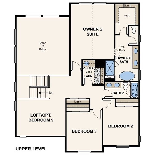 2D floor plan layout for the The Gateway by Century Communities in Legacy at Kime Ranch, Parker, CO (Image 5).