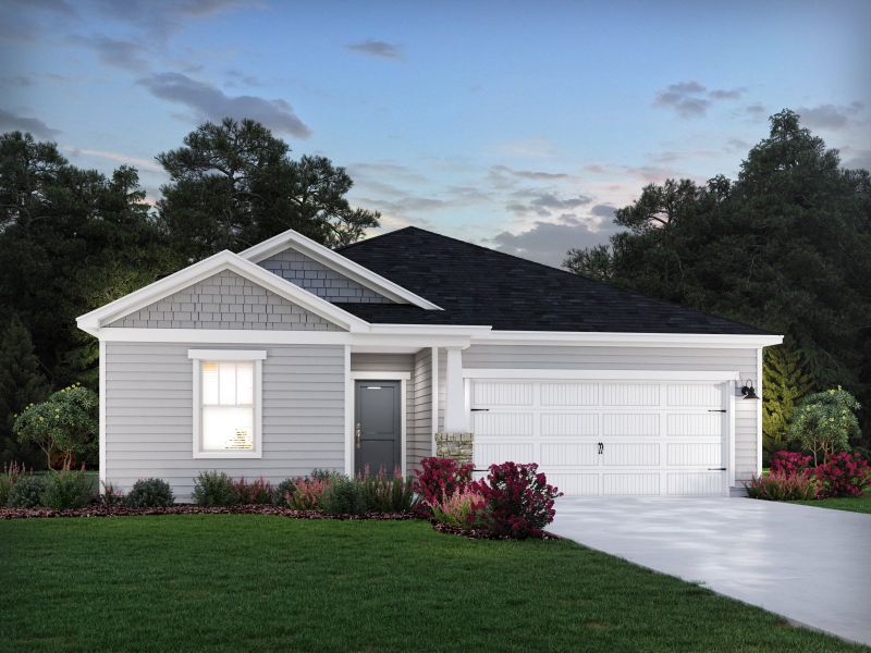 Representative exterior photo of a completed home built from the Chandler by Meritage Homes in Nelson's Creek, Mocksville, NC (Image 20).