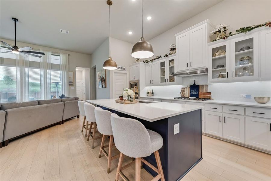 Furnished interior view inside a new home in Karis - Village Series, Crowley (Image 13). Furnished interior view inside a new home in Karis - Village Series, Crowley (Image 13).