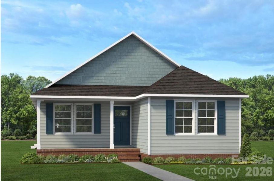 Front exterior of a new home in , Connelly Springs, NC, highlighting curb appeal (Image 6).