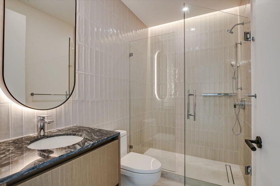 Furnished interior view inside a new home in The Modern Austin Residences, Austin (Image 10). Furnished interior view inside a new home in The Modern Austin Residences, Austin (Image 10).