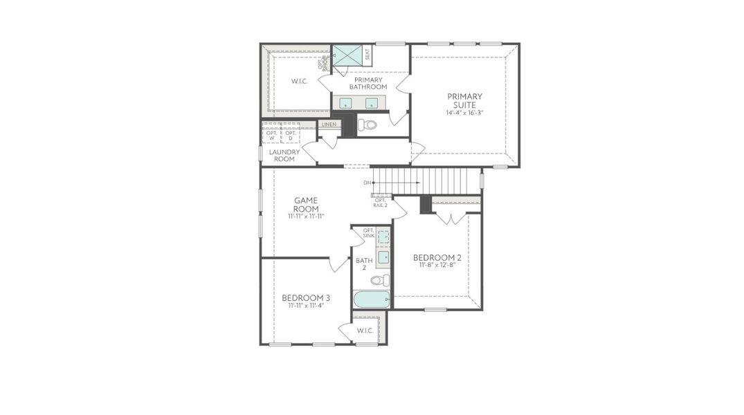2D floor plan layout for the Holly by Tri Pointe Homes in Landmark, Denton, TX (Image 4). 2D floor plan layout for the Holly by Tri Pointe Homes in Landmark, Denton, TX (Image 4).