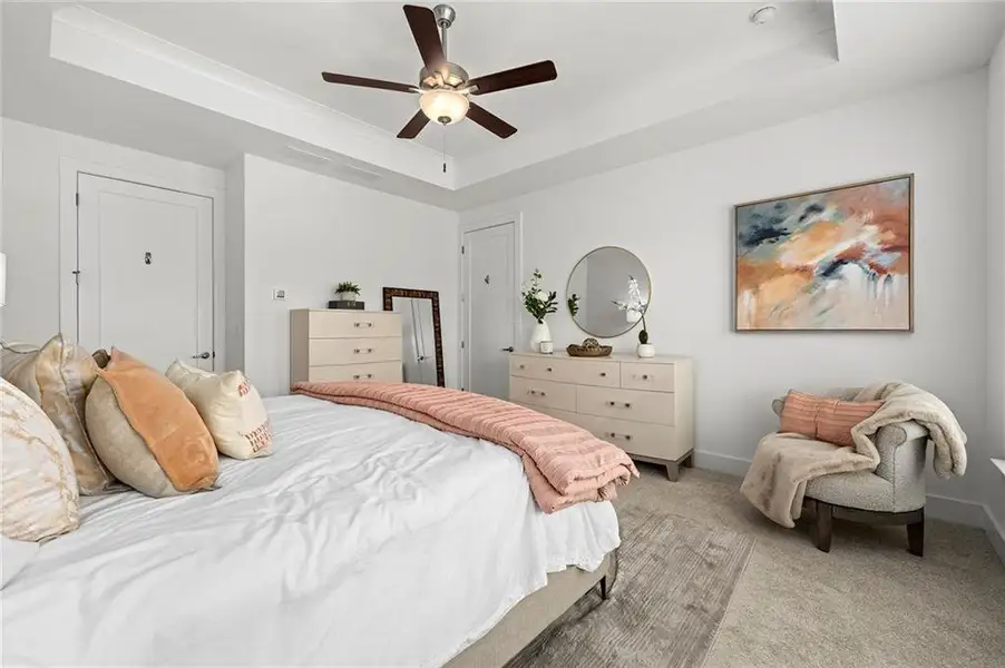 Furnished interior view inside a new home in Crescent Pointe at Great Sky, Canton (Image 12).