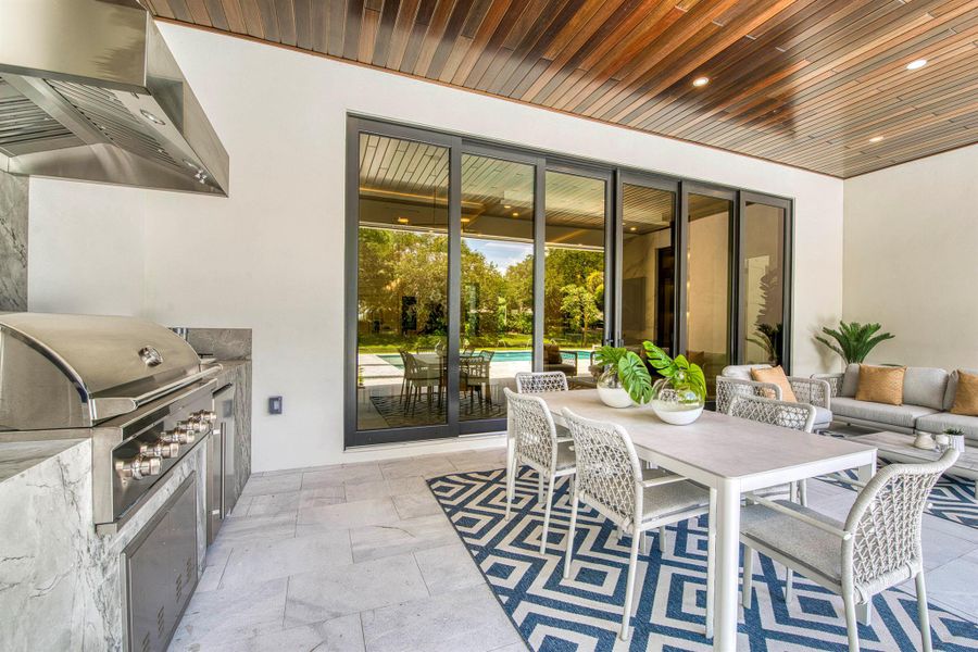 Exterior details and patio area of a home in , Palm Beach Gardens (Image 29).