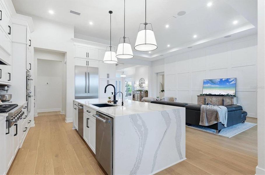 Furnished interior view inside a new home in , Sarasota (Image 32).