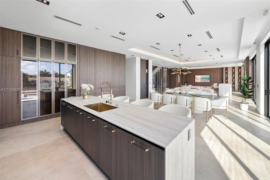 Furnished interior view inside a new home in , Miami (Image 8).