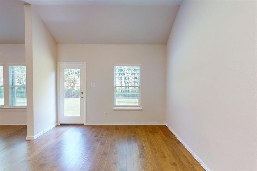 Spacious, unfurnished interior of a new home in The Preserve, Justin (Image 22).