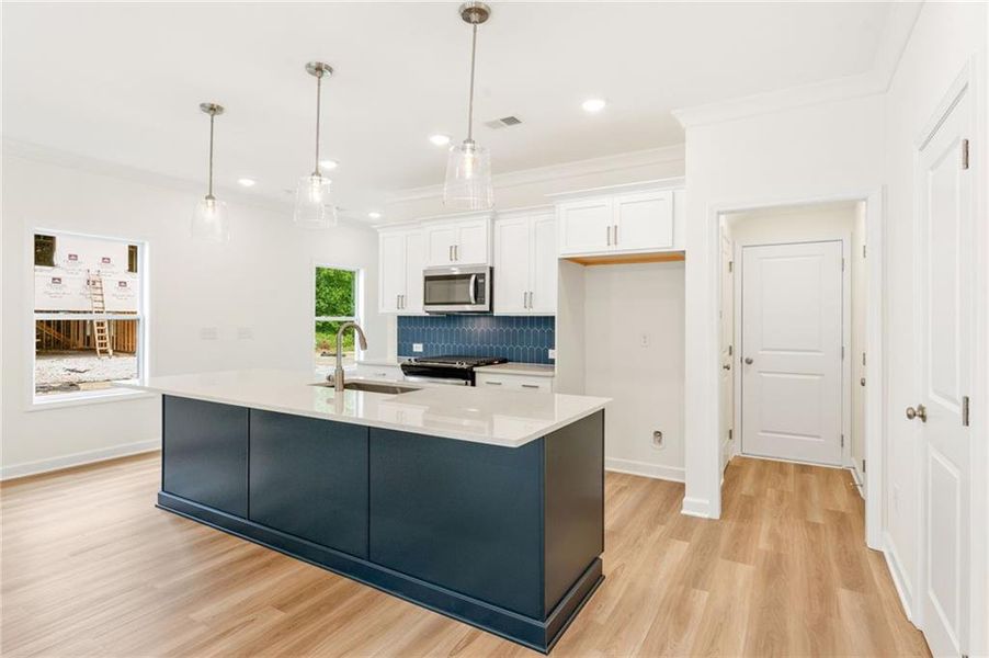Furnished interior view inside a new home in River Walk Place, Lawrenceville (Image 6).