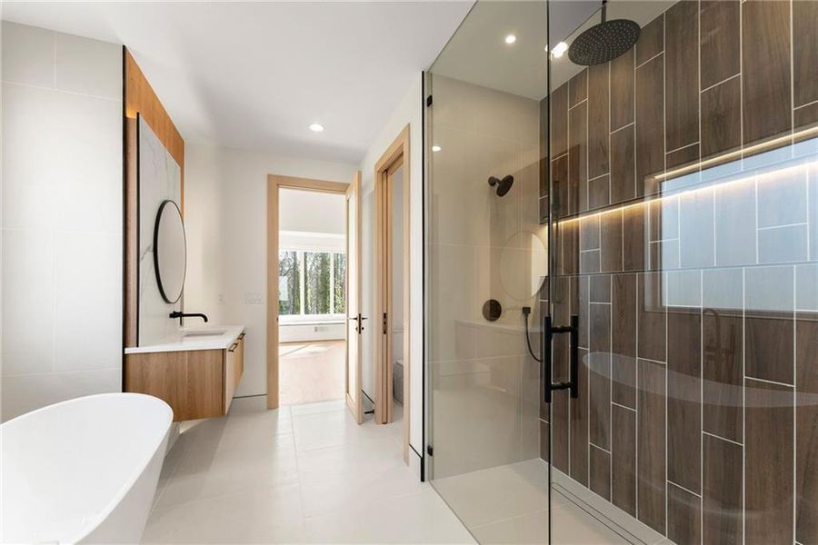 Furnished interior view inside a new home in , Cumming (Image 22).