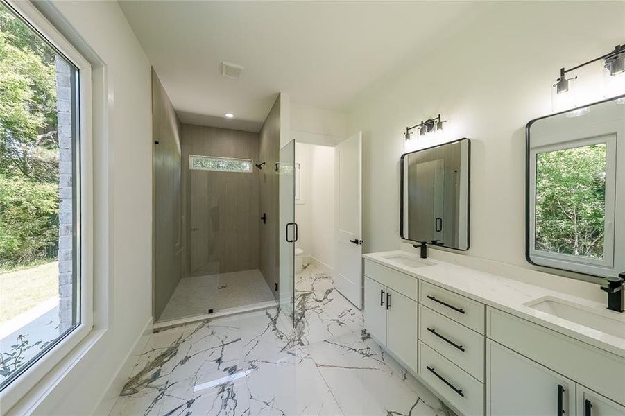 Furnished interior view inside a new home in , Dacula (Image 44).