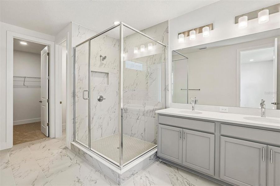 Furnished interior view inside a new home in Lagoon Residences at Epperson, Wesley Chapel (Image 6).