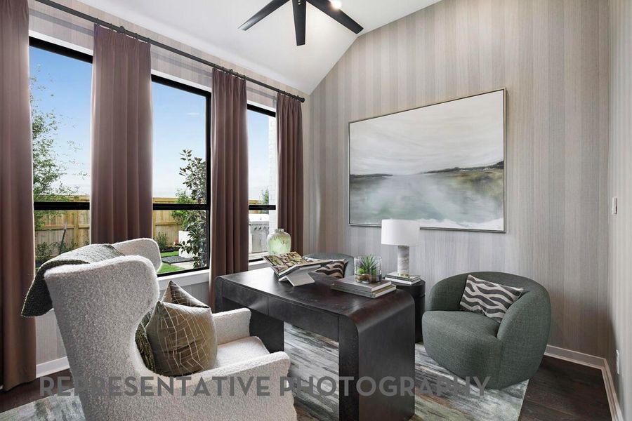 Furnished interior view inside a new home in Legacy, League City (Image 11).