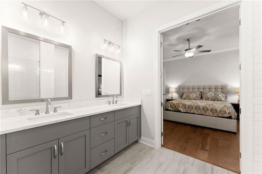 Furnished interior view inside a new home in Promenade at Sawnee Village, Cumming (Image 35).