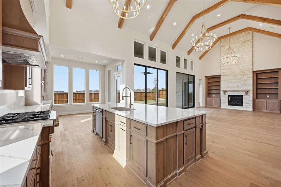 Furnished interior view inside a new home in Mustang Lakes, Celina (Image 11).