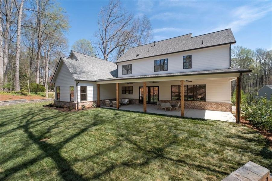 Exterior details and patio area of a home in , Marietta (Image 29).