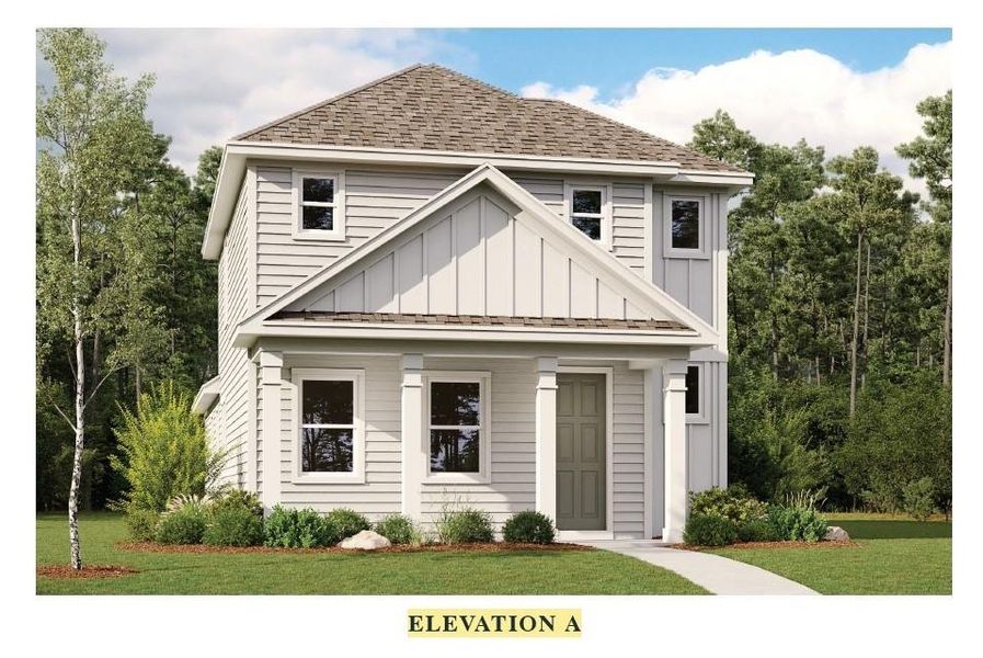 Front elevation (representative rendering)