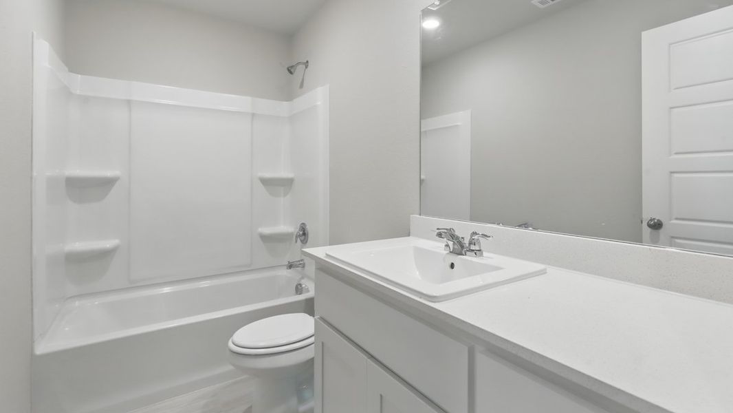 Representative furnished interior of a home built from the ALMOND by D.R. Horton in Orchard Village, Fort Worth (Image 13). Representative furnished interior of a home built from the ALMOND by D.R. Horton in Orchard Village, Fort Worth (Image 13).