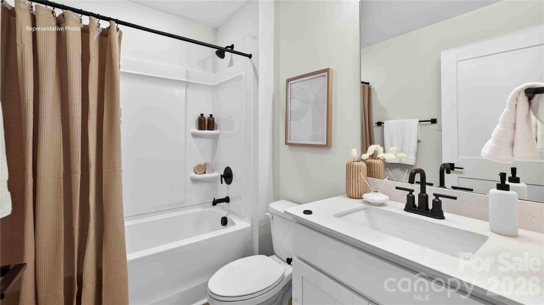 Furnished interior view inside a new home in The Townes at Lake Norman, Mooresville (Image 19).