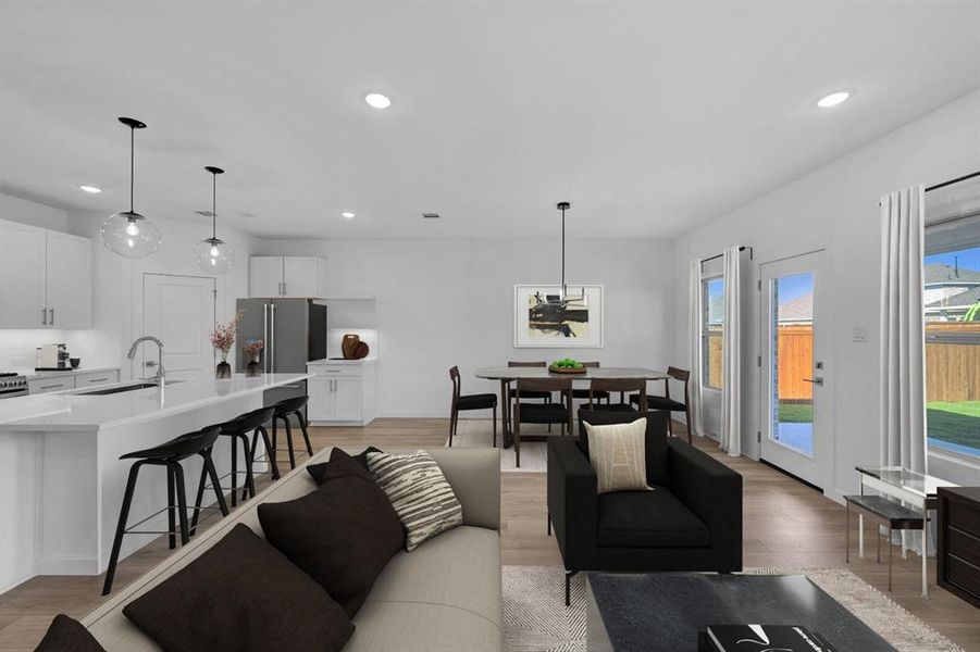 Furnished interior view inside a new home in Rolling Ridge, Van Alstyne (Image 27). Furnished interior view inside a new home in Rolling Ridge, Van Alstyne (Image 27).