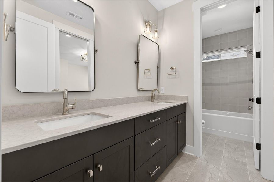 Representative furnished interior of a home built from the Newport II by Classica Homes in McLean - Hunts Point, Belmont (Image 35).