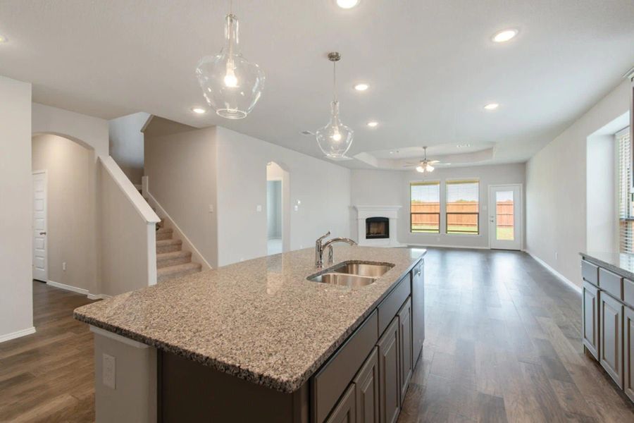 Kitchen | Concept 2870 at Chisholm Hills in Cleburne, TX by Landsea Homes