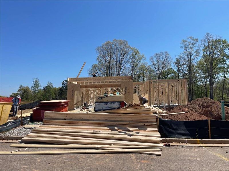 In-progress construction of a new home in , Gainesville, GA (Image 33).