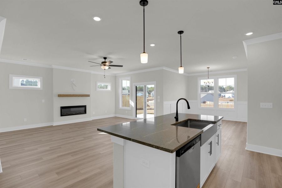 Furnished interior view inside a new home in Old Charleston Acres, Pelion (Image 9).